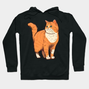 Fat Orange Cat - Funny Chonk Meme Cat Hoodie